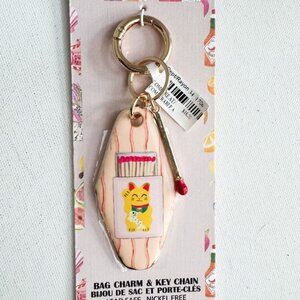 Piper K Chinese Cat and match Key Chain  and Bag Charm